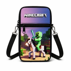 Сумка-чохол для телефону Minecraft,дитяча сумка через плече, водонепроникна міні-сумка (4798)