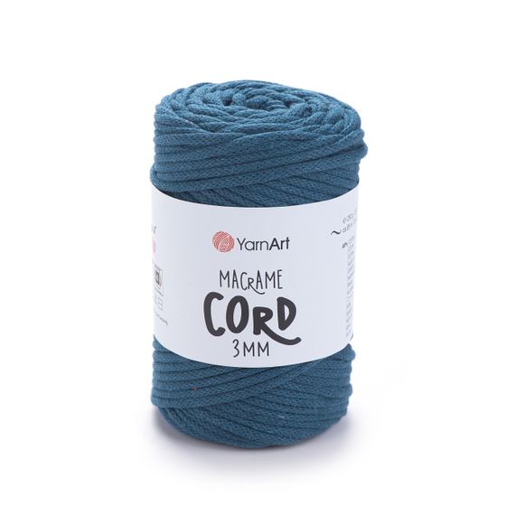 Пряжа Macrame Cord 3 mm № 750 (Макраме Корд), 250 г, 85 м — Бавовняний шнур для в’язання та макраме 789