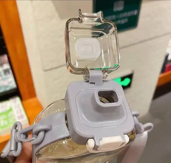 Пляшка для води із BPA-free пластику 750 мл. Сіра | Зображення 3