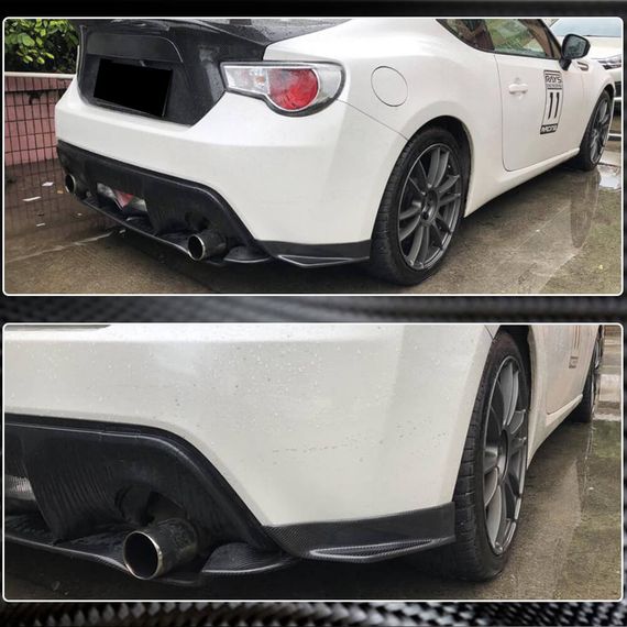 Накладка на Задний Бампер V1 (Карбон) для Subaru BRZ 2012-2021 гг | Зображення 2