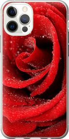 Чехол на iPhone 12 Pro Красная роза "529u-2052-17620"