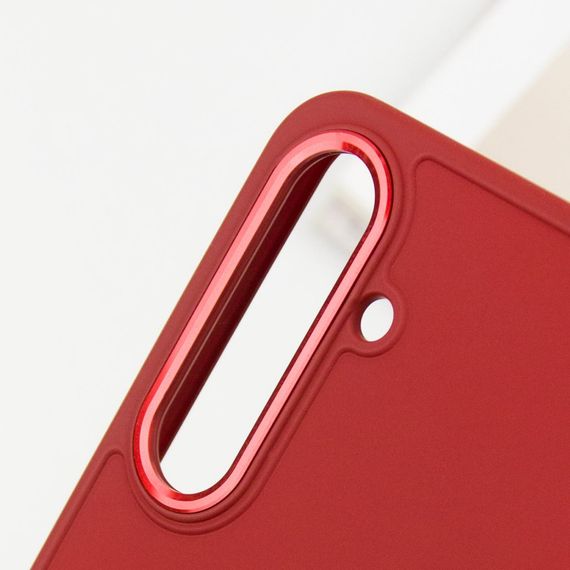 TPU чехол Bonbon Metal Style для Samsung Galaxy S23+ Красный / Red | Зображення 5