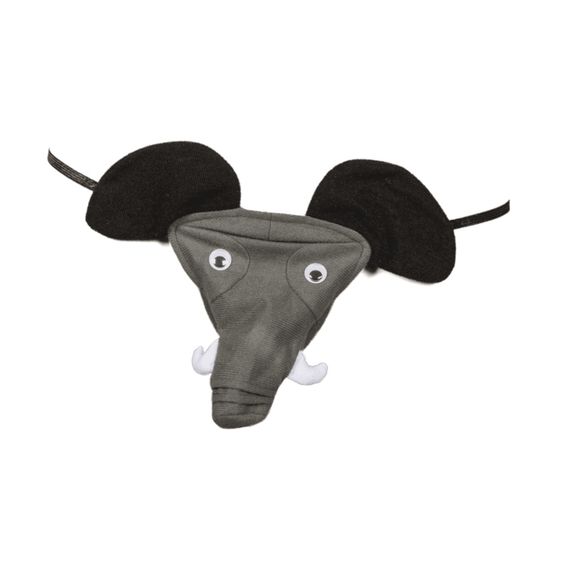 Чоловічі стрінги Слон зі звуком Elephant undies with elephant sound, black - one size | Зображення 1