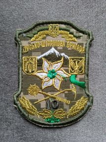Шеврон 10 гірсько штурмова бригада