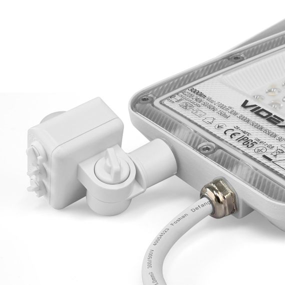 Світлодіодний прожектор VIDEX F5 30W 3000-5000-6500K з датчиком руху 230V White (VL-F5-030CW-S) | Зображення 6