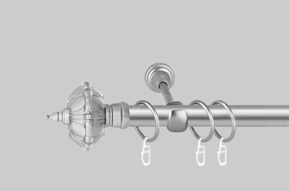 Карниз для штор однорядний металевий 25 мм, Шато Сатин 160 див.