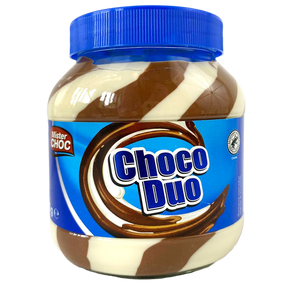 Паста молочно-шоколадная Choco Duo Mister Choc, 750г (стекло)