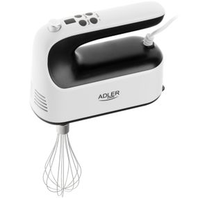 Міксер Adler AD 4229 ручний/ 600Вт/ 9 швидкостей/ Turbo/ контейнер для аксесуарів/ білий