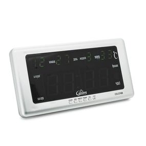 Настенные часы VST-2168,с календарем и термометром,Green,Box
