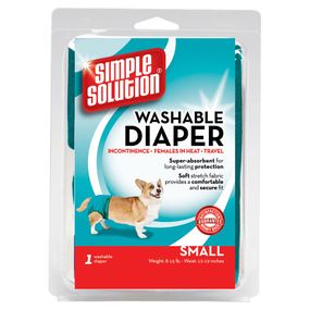 Багаторазовий підгузник для собак Simple Solution Washable Diaper, розмір S