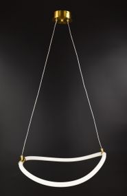 Люстра світлодіодна стельова LED світильник для квартири на стелю лед 25864 Золото 40-110х46х46 см.