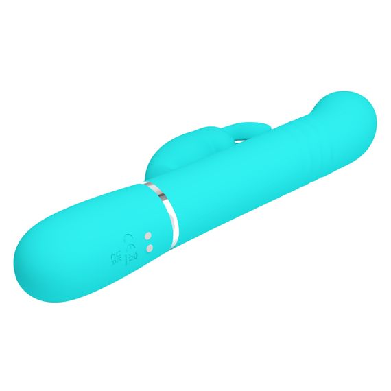 Вібромасажер із поступальним рухом серії Pretty Love - Coale Twinkled Tenderness Green 7 vibration functions 4 rolling Sex Aura | Зображення 7