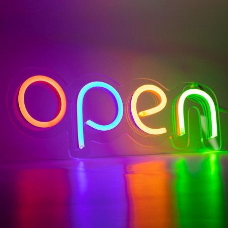 Неоновий світильник Відкрито 420х240 acr-n000007