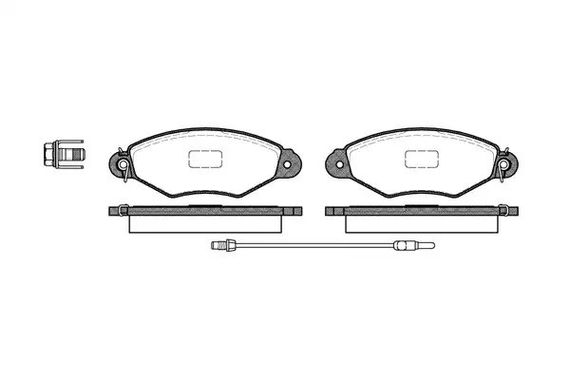 Колодки передні гальмівні Renault KANGOO (KC0) (1998 — 2008), WOKING (P743301) | Зображення 2