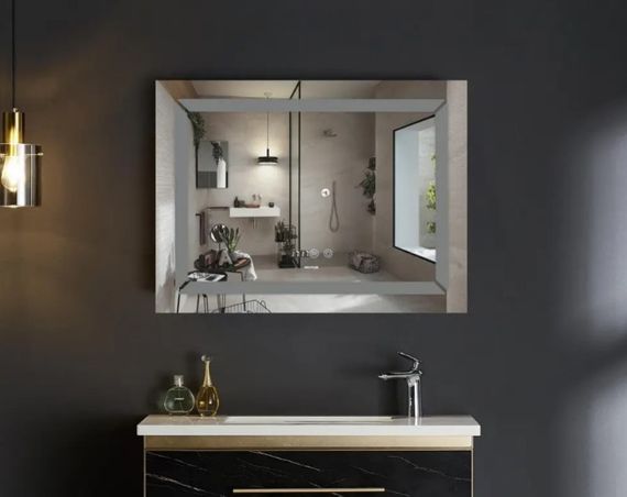 Дзеркало Mixxus Light MR01-80x60 (годинник, LED-підсвічування, антизапотівання) (MI5998) | Зображення 5