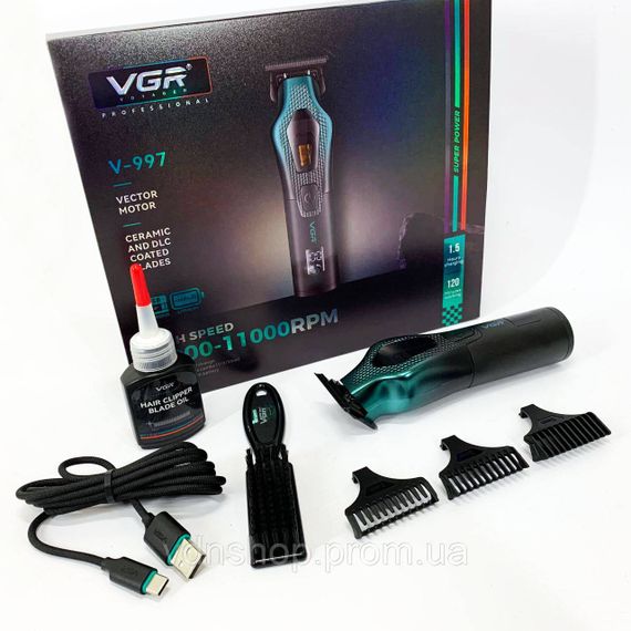 Акумуляторна машинка для стрижки VGR, Машинка для стрижки від акб Електронна CX-11 | Зображення 7