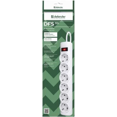 Мережевий фільтр живлення Defender DFS 155, 5 m (99493) (99493) | Зображення 3