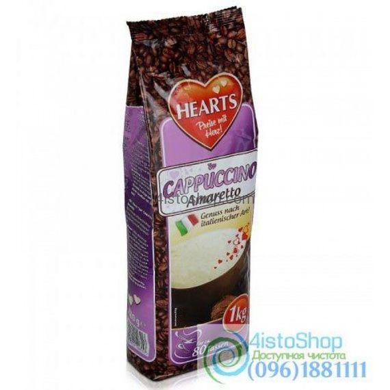 Напій кавовий розчинний кава капучіно зі смаком карамелі Hearts Cappuccino Karamell 1 кг | Зображення 1