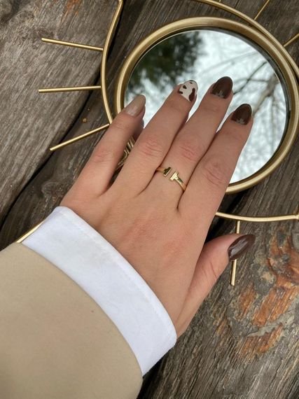 Женское кольцо Tiffany из желтого золота 18.5 | Зображення 7