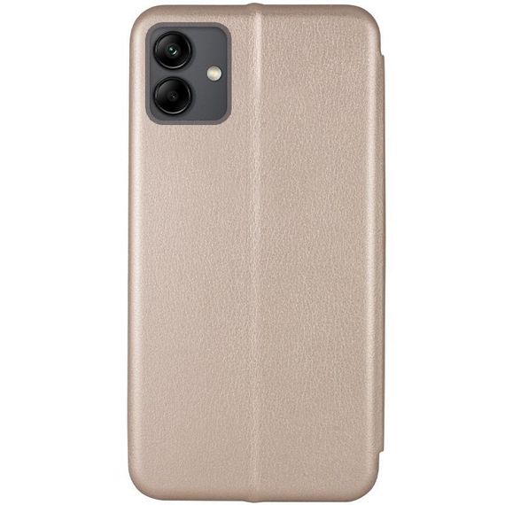 Кожаный чехол-книжка Classy для Samsung Galaxy A06 Золотой | Зображення 1