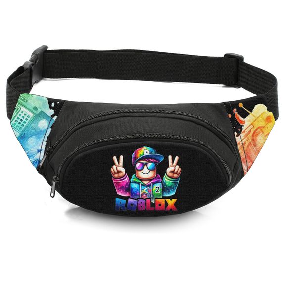Сумка-бананка дитяча з принтом Roblox поясна сумка для хлопчика (4434)