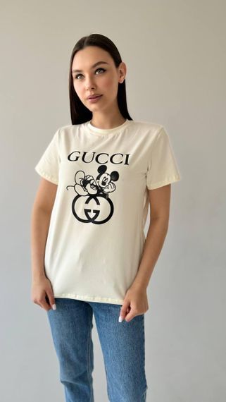 Жіноча футболка Gucci молоко | Зображення 4