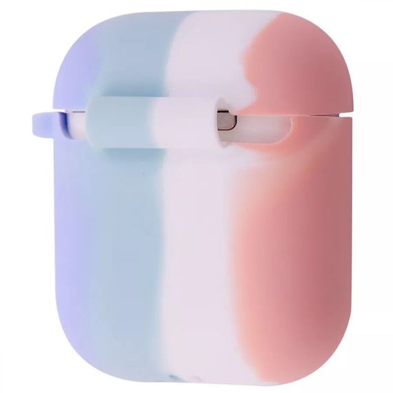 Силиконовый футляр Colorfull для наушников AirPods 1/2 Розовый / Сиреневый | Зображення 1