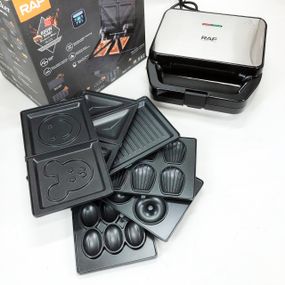 Мультифункциональный гриль RAF, Настольный электрогриль домашний, Гриль электрический для дачи OE-10