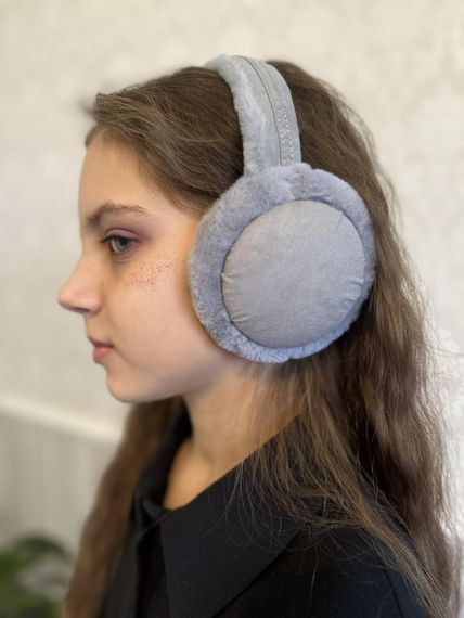 Хутряні навушники складні  Сірий One Size (4004) | Зображення 1