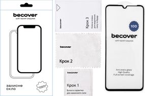 Захисне скло для смартфона BeCover Захисне скло  для Realme C51 10D Black (711343)