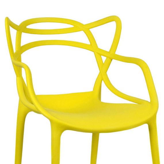 Крісло Masters Chair жовтий пластик PP, дизайн Philippe Starck | Зображення 1