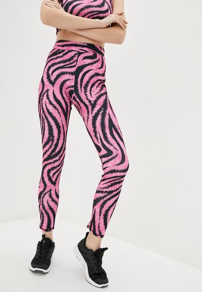 Спортивні легінси 4Profi з принтом "Тигреня"рожевий розмір L дайвінг 15803