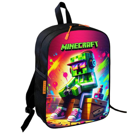 Набор Minecraft Крипер в кепке 3 в 1: детский рюкзак + сумка-слинг + пенал, для мальчика и девочки 7–9 лет (6174) | Зображення 1