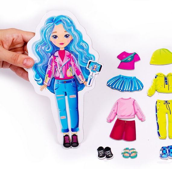 Магнітна гра-одягалка WOW Surprise "Bloger" VT 3210-12 Vladi Toys, в коробці (4820234763221) | Зображення 3