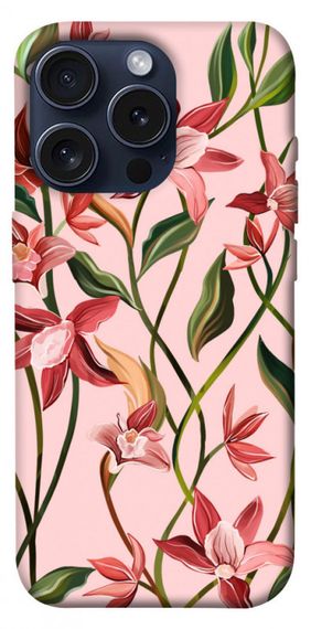 Чохол з картинкою Floral motifs для Apple iPhone 15 Pro (6.1")