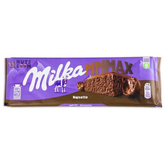 Шоколад молочний із горіховим кремом Milka Noisette, 300 г
