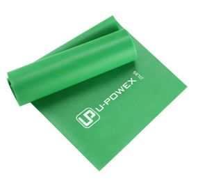 Стрічка-еспандер для фітнесу та реабілітації U-POWEX Fitness band 0.5мм. (9.1 кг) Green (UP_1007_Green)