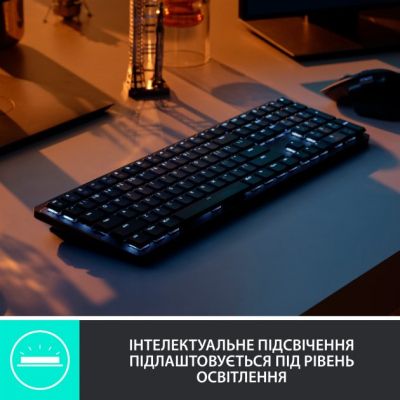 Клавиатура Logitech MX Mechanical Wireless Illuminated Performance UA Graphite (920-010759) | Зображення 3