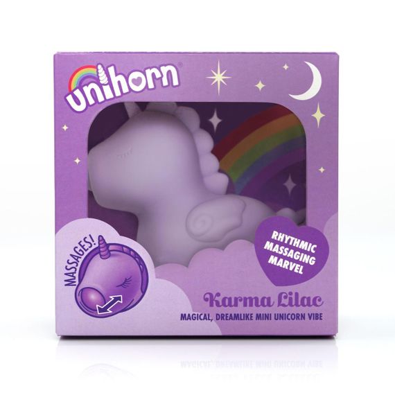 Вібратор-єдиноріжка Unihorn – Karma Lilac, з пульсацією Sex Aura | Зображення 5