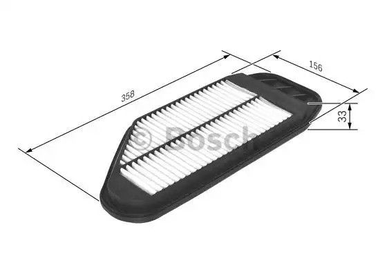 Фільтр повітряний CHEVROLET SPARK, BOSCH (F026400349) | Зображення 4