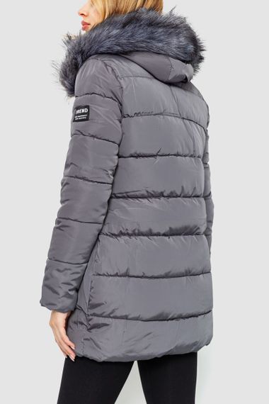 Куртка жіноча з хутром, колір сірий, 235R8804 | Зображення 3