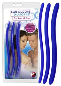 Набор уретральных стимуляторов - Blue Silicone Dilator Set sexstyle
