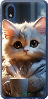 Чохол на Samsung Galaxy A01 Core A013F Білий кіт "5646u-2065-2448"
