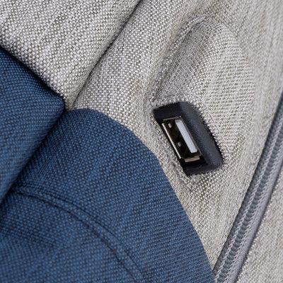 Рюкзак для ноутбука RivaCase 17.3&quot; 7567 Prater, Grey / Dark Blue (7567Grey/DarkBlue) | Зображення 4
