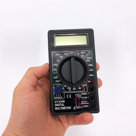 Цифровий мультиметр тестер Digital DT-830B, тестер для вимірювання напруги, якісний мультиметр | Зображення 8