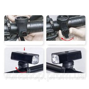 Фара вело велосипедная для велосипедов LEADBIKE LD88-OSRAM 800LM, Фонарь для велосипеда с акб BL-43