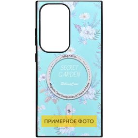 TPU+PC чохол Soft Secret Garden with MagFit для Samsung Galaxy S25+ Mint