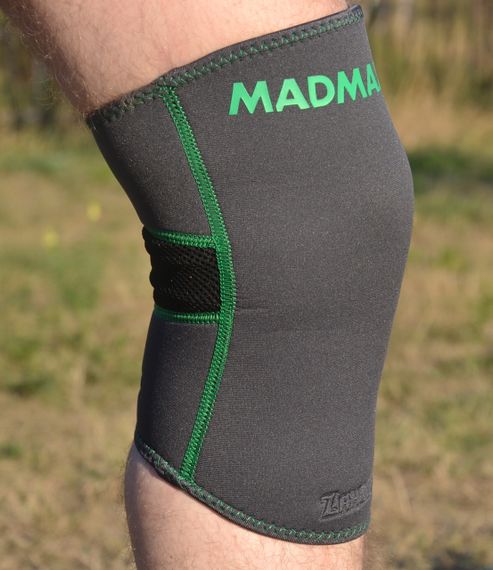 Наколінник Мадмакс MFA-294 Zahoprene Knee Support Dark Grey/Green (1шт.) L | Зображення 4