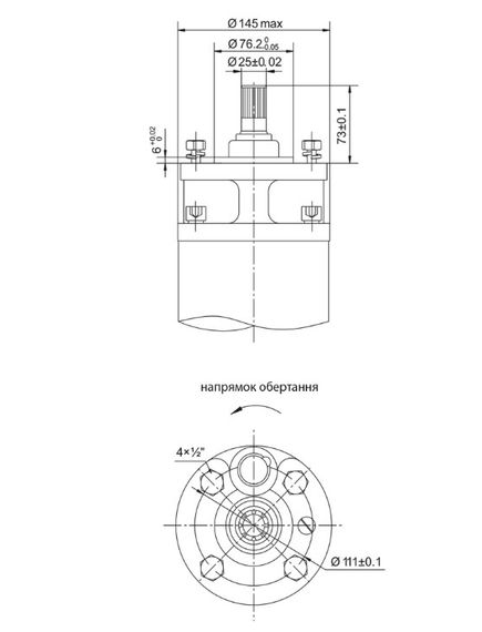 Насос відцентровий свердловинний DONGYIN 6SP30-14 380В 13кВт H 159(107)м Q 700(500)л/хв Ø145мм +пульт (з 3х частин) (7777293) | Зображення 4