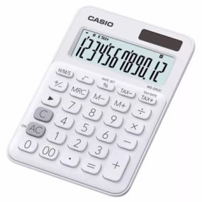Калькулятор Casio MS-20UC-WE-W-EC, белый (CALC-CAS-MS-20UC-WE)